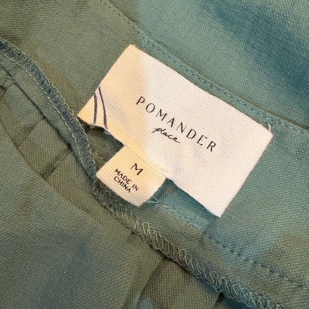 Tuckernuck Pomander Place Cotton Celadon Green Finley Dress w/ Pockets Medium - Picture 4 of 8
